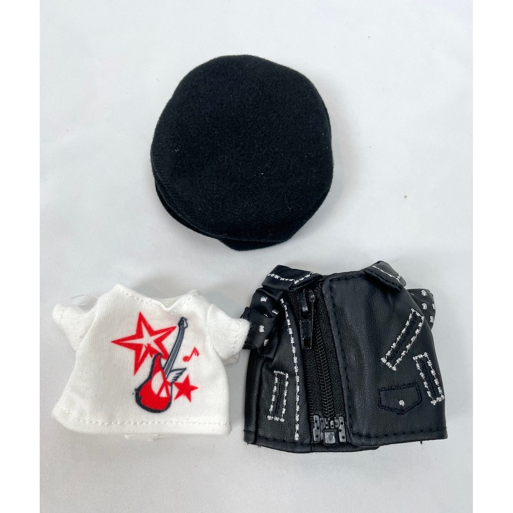 Disney World Nuimos Cruella Black Hat Moto Jacket Shirt Clothes Clothing Doll
